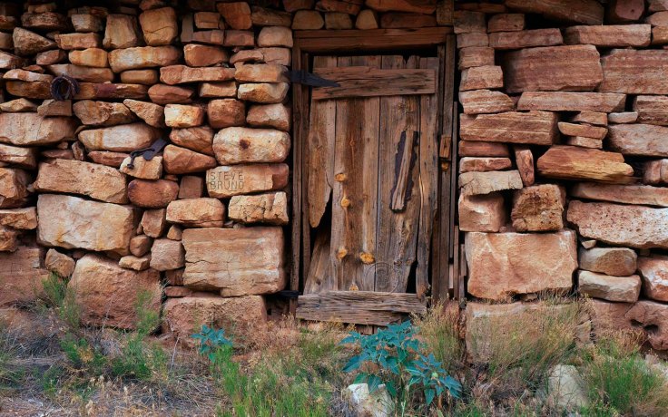 Door to Eddie's Place in the Kanab Creek Wilderness, western Grand Canyon by Steve Bruno