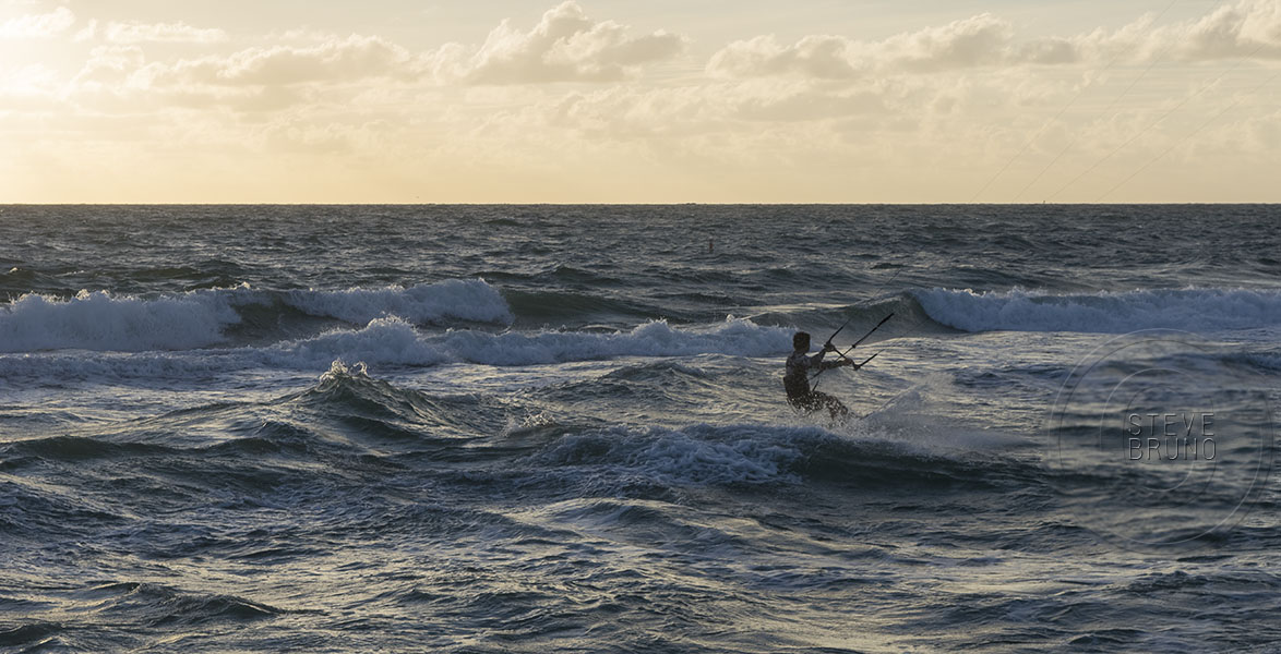 Paraboarding Atlantic Ocean