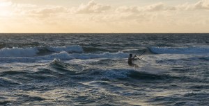 Paraboarding Atlantic Ocean