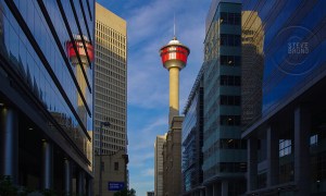 Calgary Tower looking down 9 Ave SW - Calgary, Alberta - Steve Bruno - gottatakemorepix