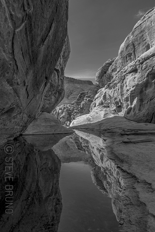 water, reflection, canyon, Red Rock, Nevada