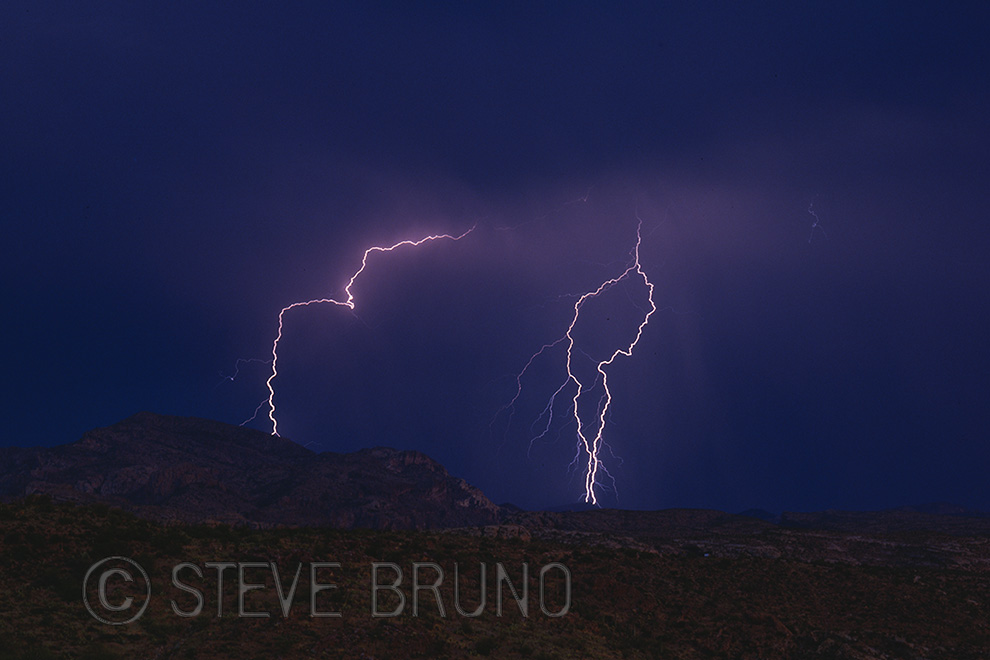 lightning, desert, Arizona