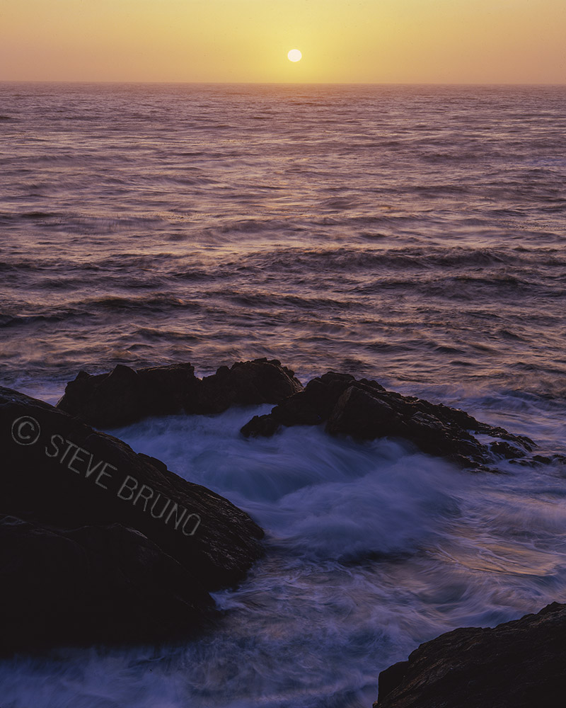 Pacific Ocean, sunset, California