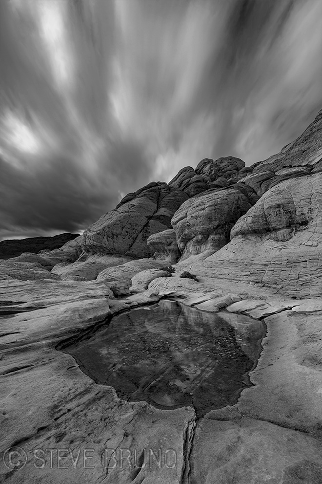 Red Rock Canyon, Nevada, storm, long exposure