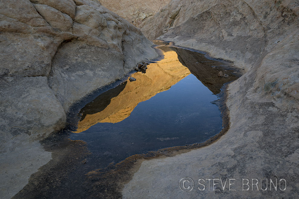 rainwater pool, desert, Nevada, Red Rock Canyon, landscape photography