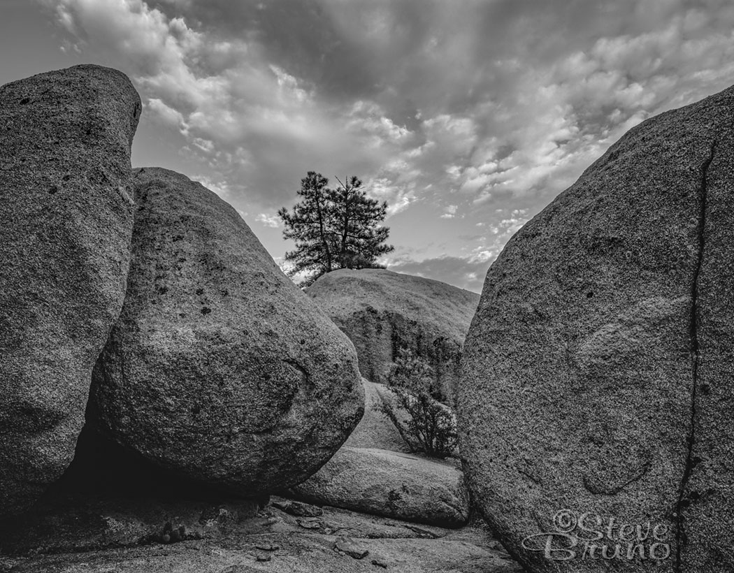 prescott national forest, arizona, boulders, monochrome, landscape photography