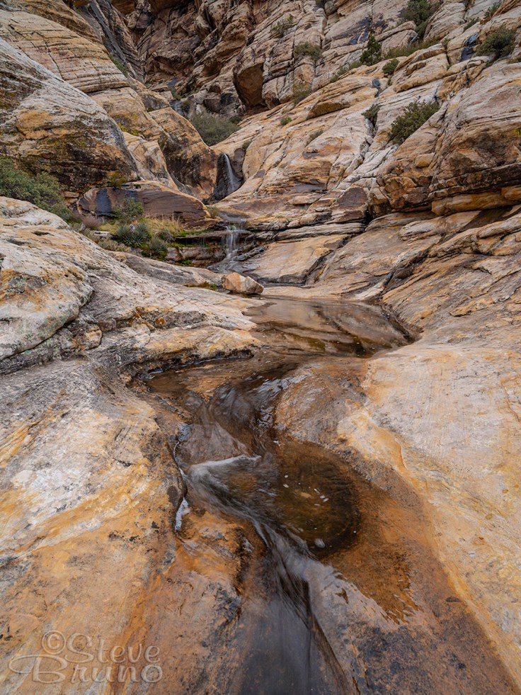 waterfall, nevada, desert, creek