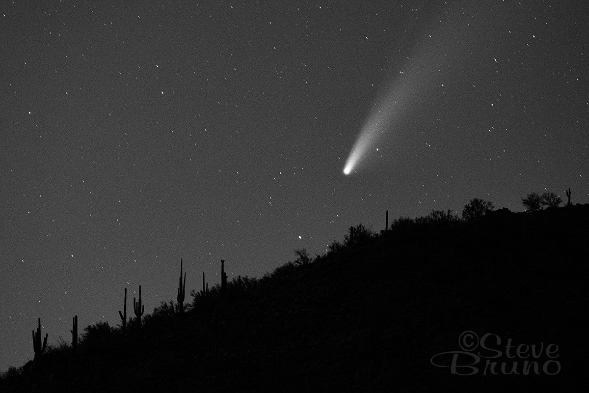 comet, desert, night skies, Arizona