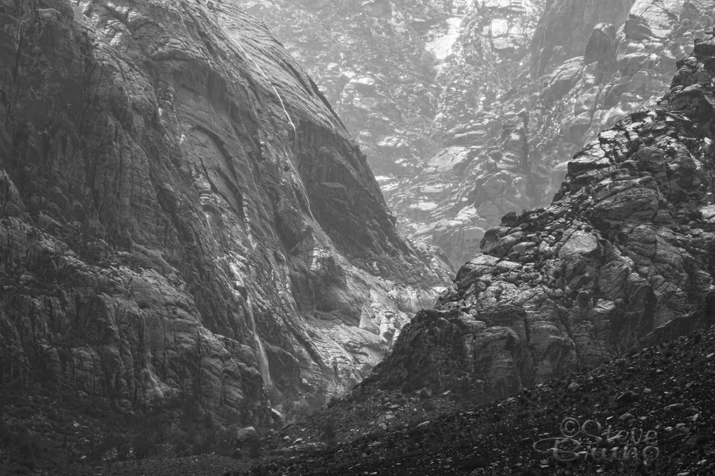 waterfalls, monsoon, canyon, Steve Bruno